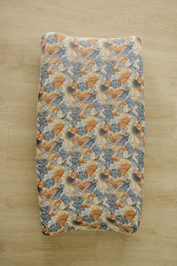 Paradise Palms Muslin Changing Pad Cover - BIG FRENCHIES