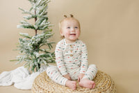 Tied with a Bow Christmas 2pc Henley Bamboo Pajamas - BIG FRENCHIES