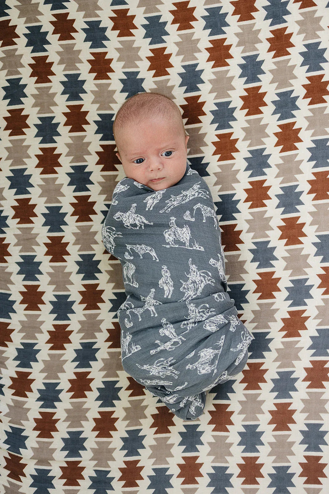 Wild West Muslin Swaddle Blanket - BIG FRENCHIES