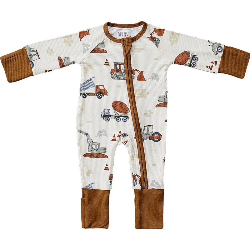 Construction Trucks Ribbed Bamboo Zipper - BIG FRENCHIES
