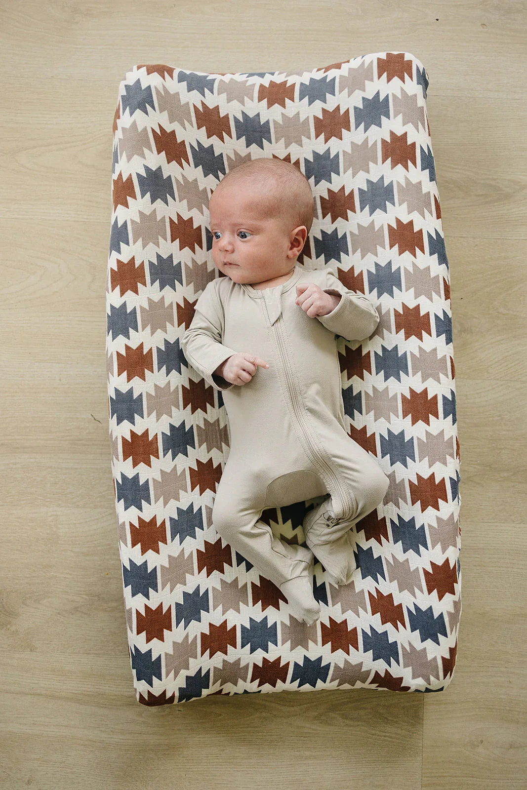 Western Aztec Muslin Changing Pad Cover - BIG FRENCHIES