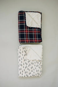 Christmas Trees Bamboo Fleece Quilt - BIG FRENCHIES