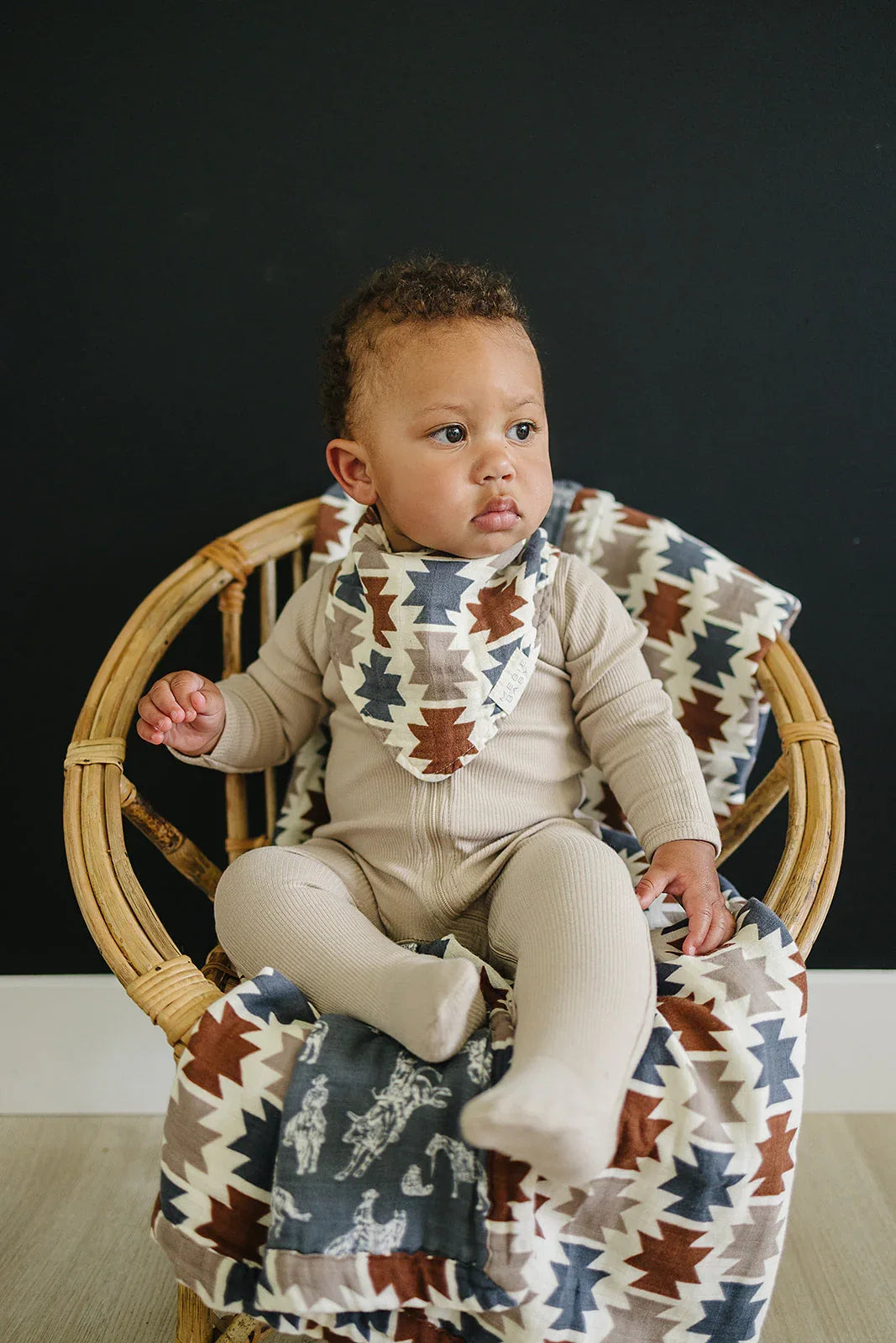 Western Aztec + Wild West Muslin Quilt - BIG FRENCHIES