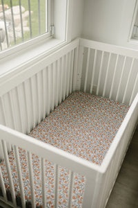 Dainty Meadow Bamboo Stretch Crib Sheet - BIG FRENCHIES