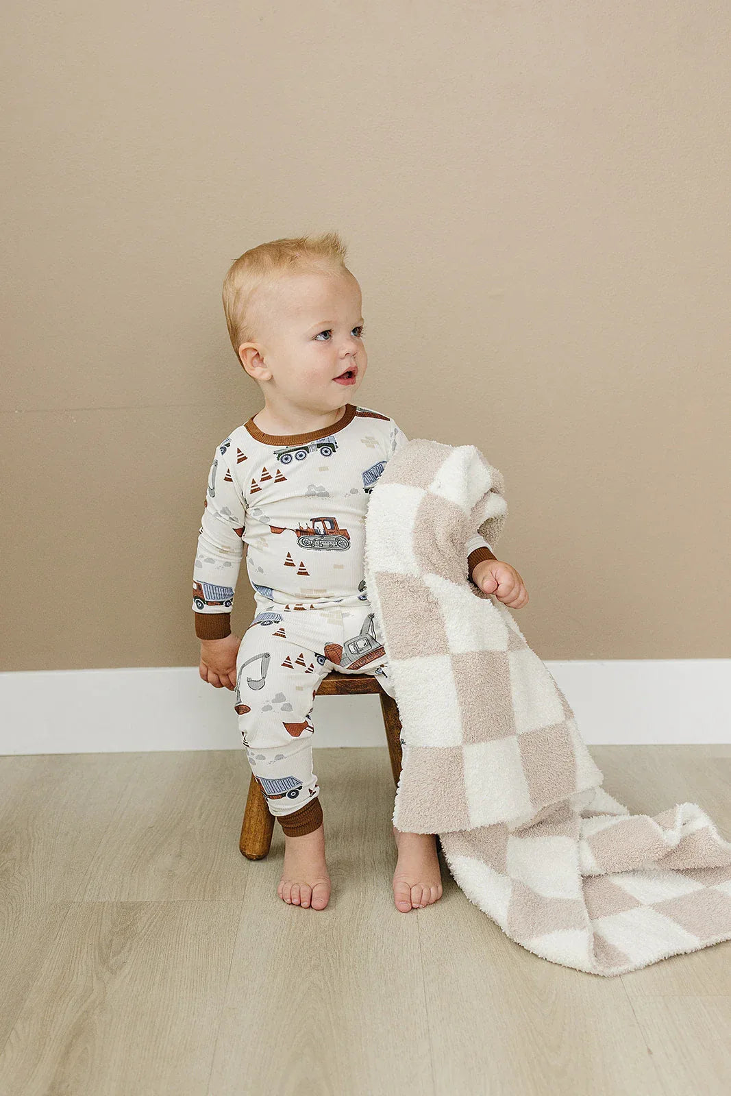 Construction Trucks Ribbed Cozy Set - BIG FRENCHIES