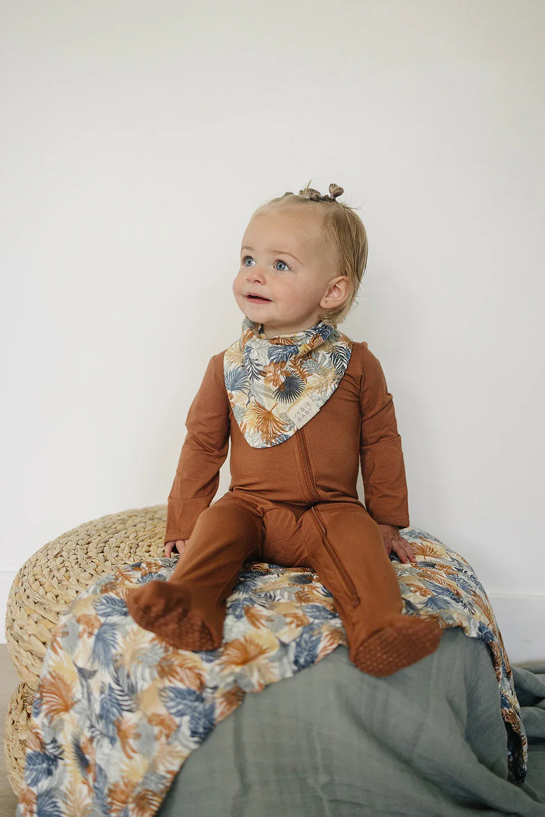 Paradise Palms Muslin Bib - BIG FRENCHIES
