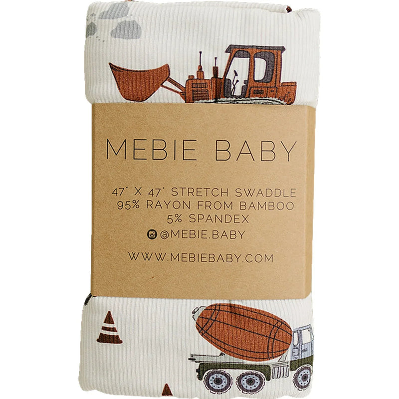 Construction Trucks Bamboo Stretch Swaddle - BIG FRENCHIES