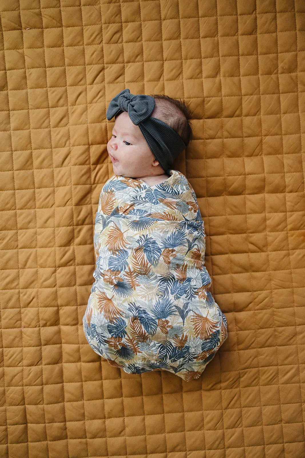 Paradise Palms Muslin Swaddle Blanket - BIG FRENCHIES