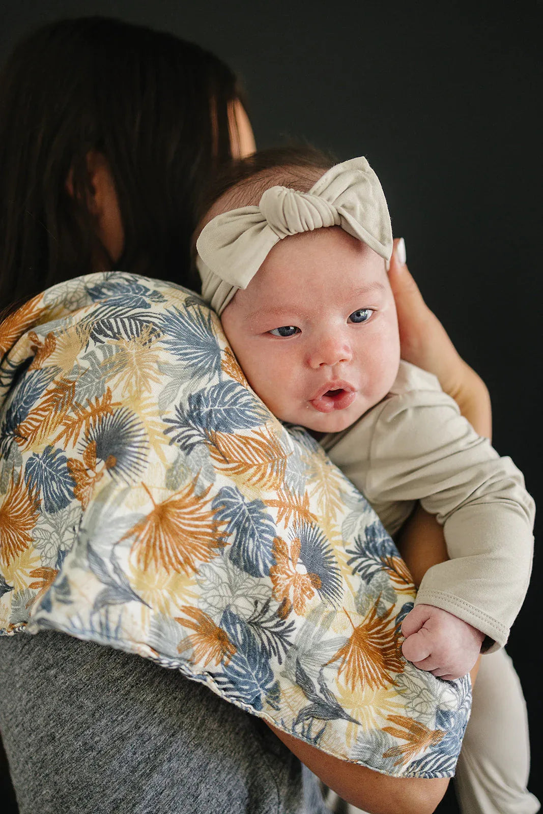Paradise Palms Muslin Burp Cloth - BIG FRENCHIES