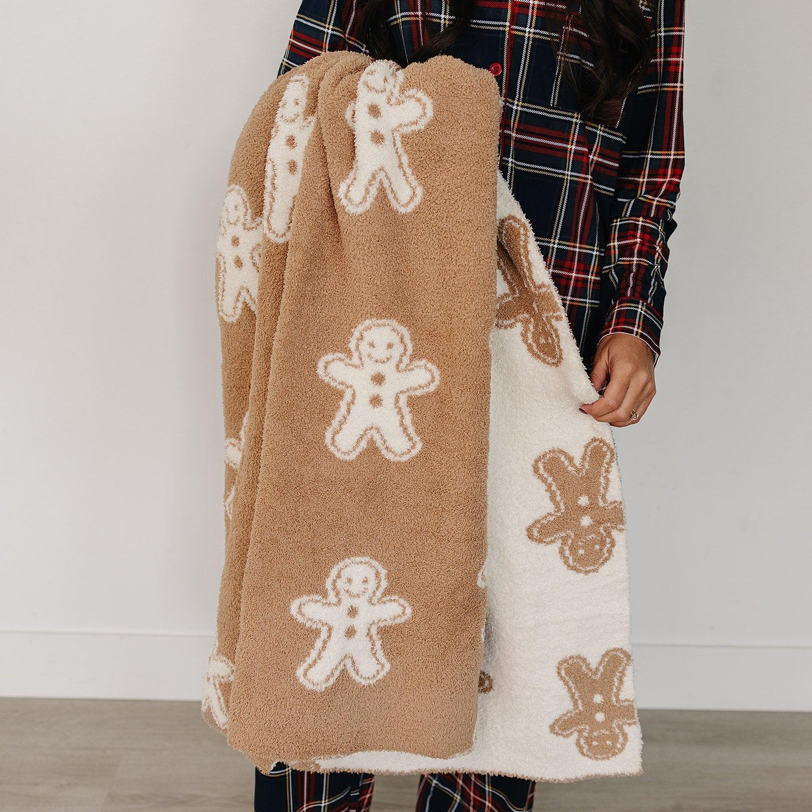 Gingerbread Plush Blanket - BIG FRENCHIES