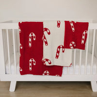 Candy Cane Plush Blanket - BIG FRENCHIES
