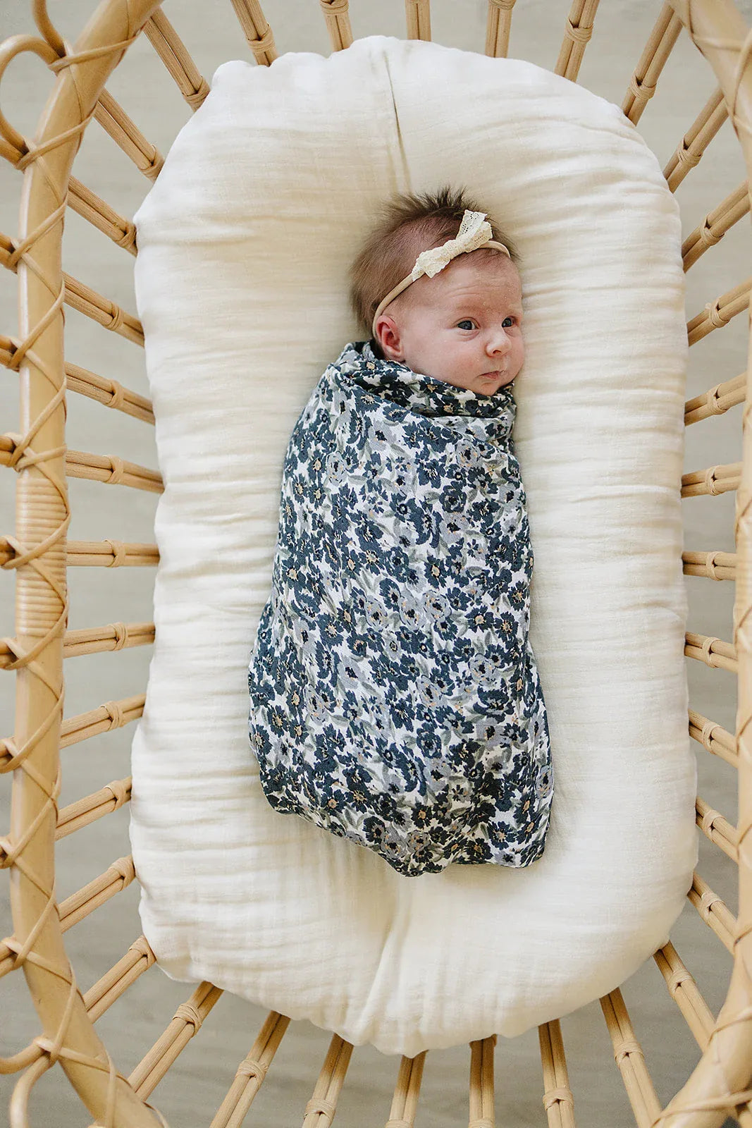 Liberty Floral Muslin Swaddle Blanket - BIG FRENCHIES
