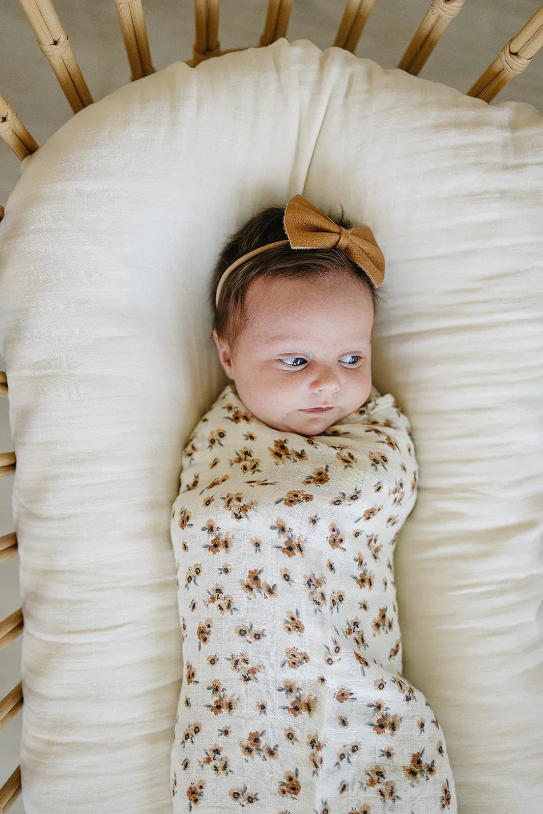 Autumn Bloom Muslin Swaddle Blanket - BIG FRENCHIES
