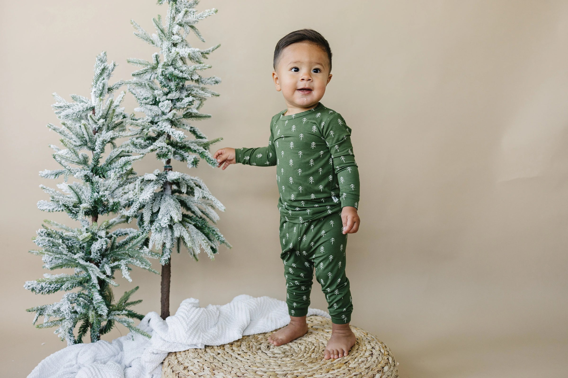 Christmas Tree Bamboo Pajamas - 2pc Set - BIG FRENCHIES