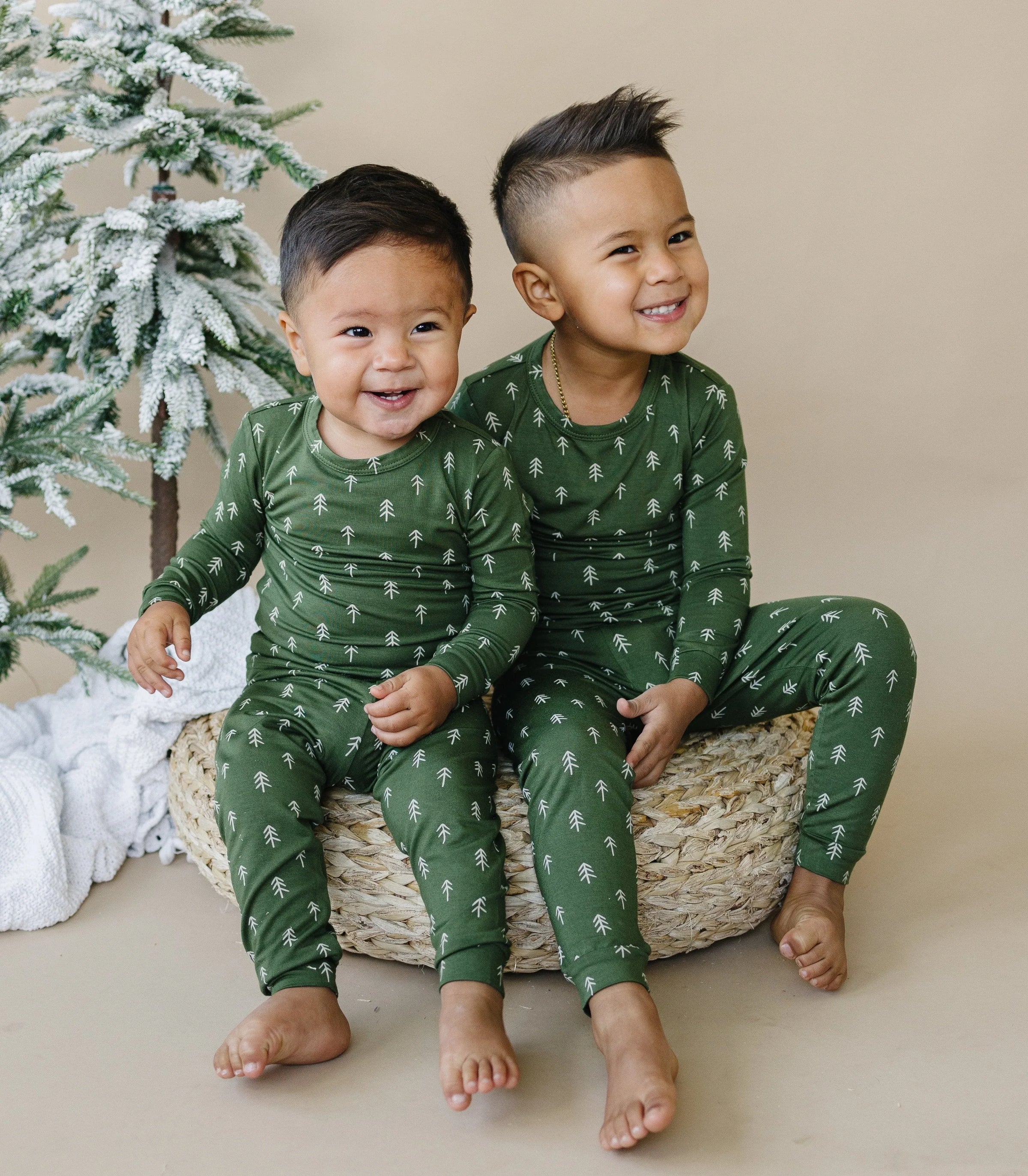 Christmas Tree Bamboo Pajamas - 2pc Set - BIG FRENCHIES