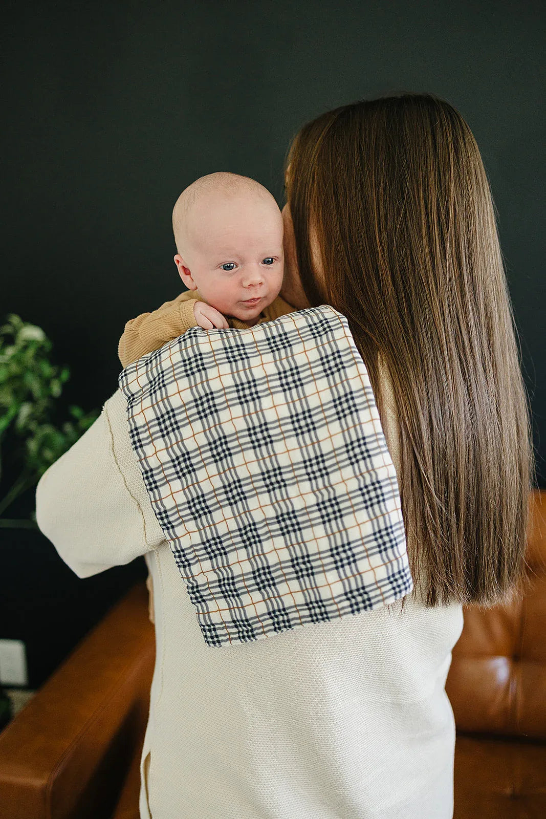 Vintage Plaid Muslin Burp Cloth - BIG FRENCHIES