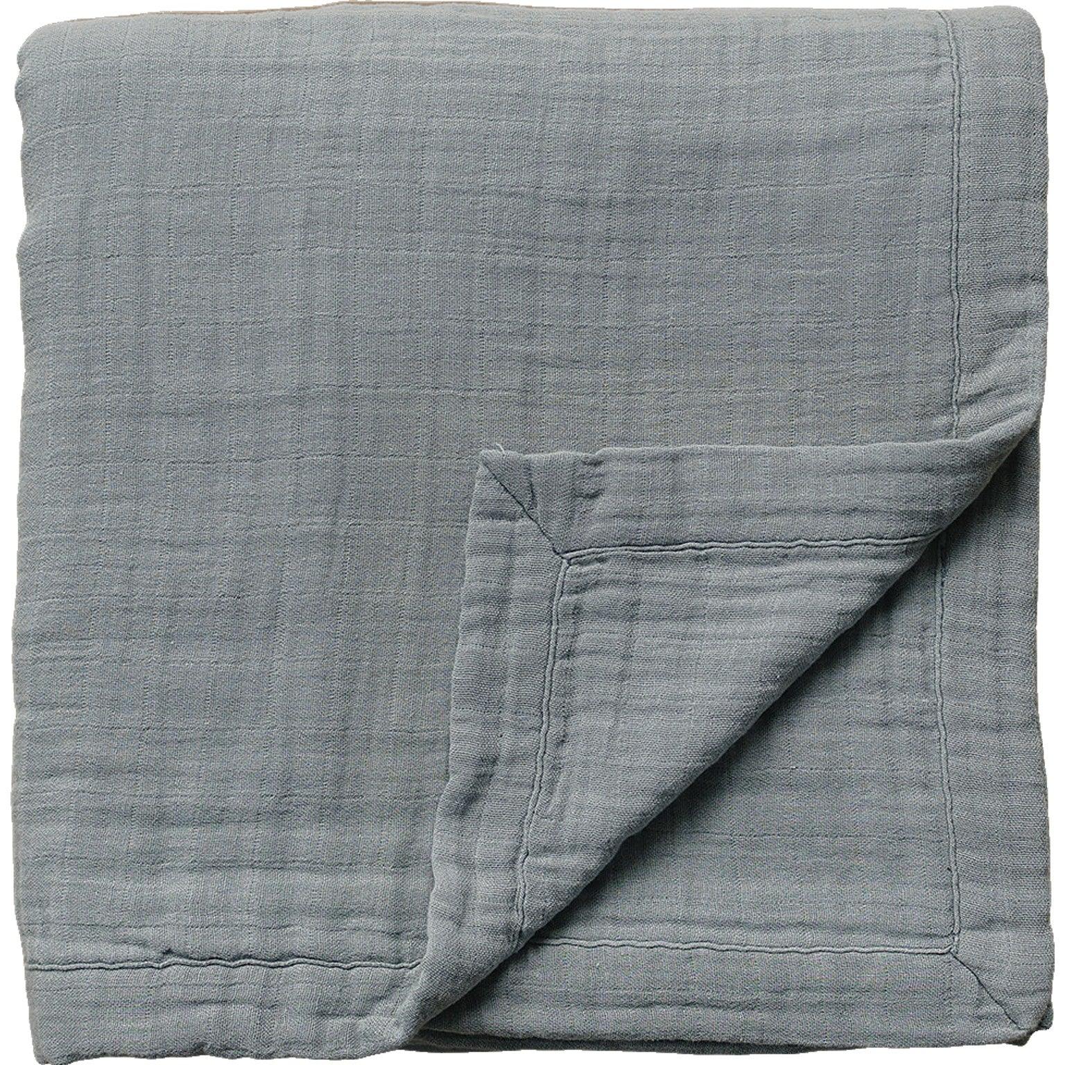 Dusty Blue Muslin Quilt - BIG FRENCHIES