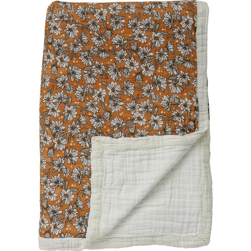 Magnolia Floral Twin Muslin Quilt - BIG FRENCHIES