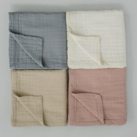 Dusty Blue Muslin Quilt - BIG FRENCHIES