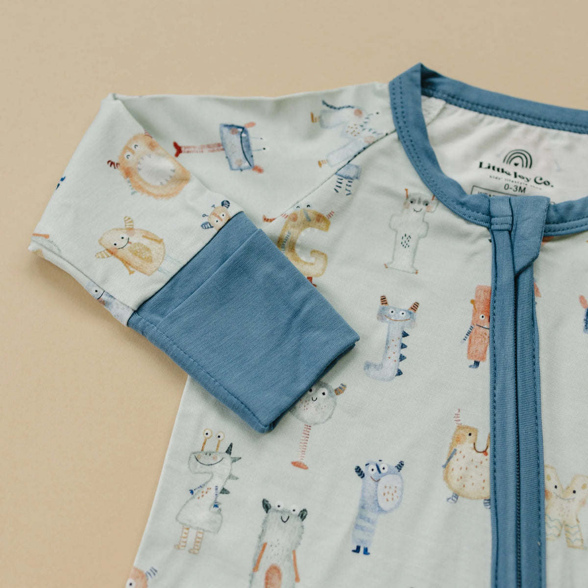 M is for Monsters Bamboo Zippy Pajamas - BIG FRENCHIES