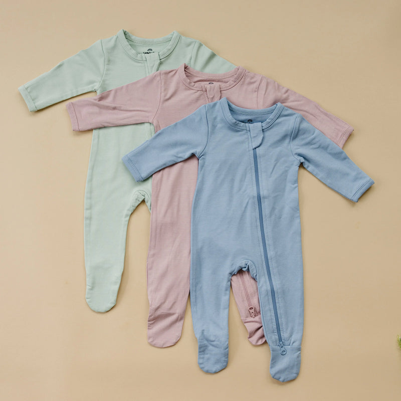Bamboo Footed Bamboo Zippy Pajamas - BIG FRENCHIES
