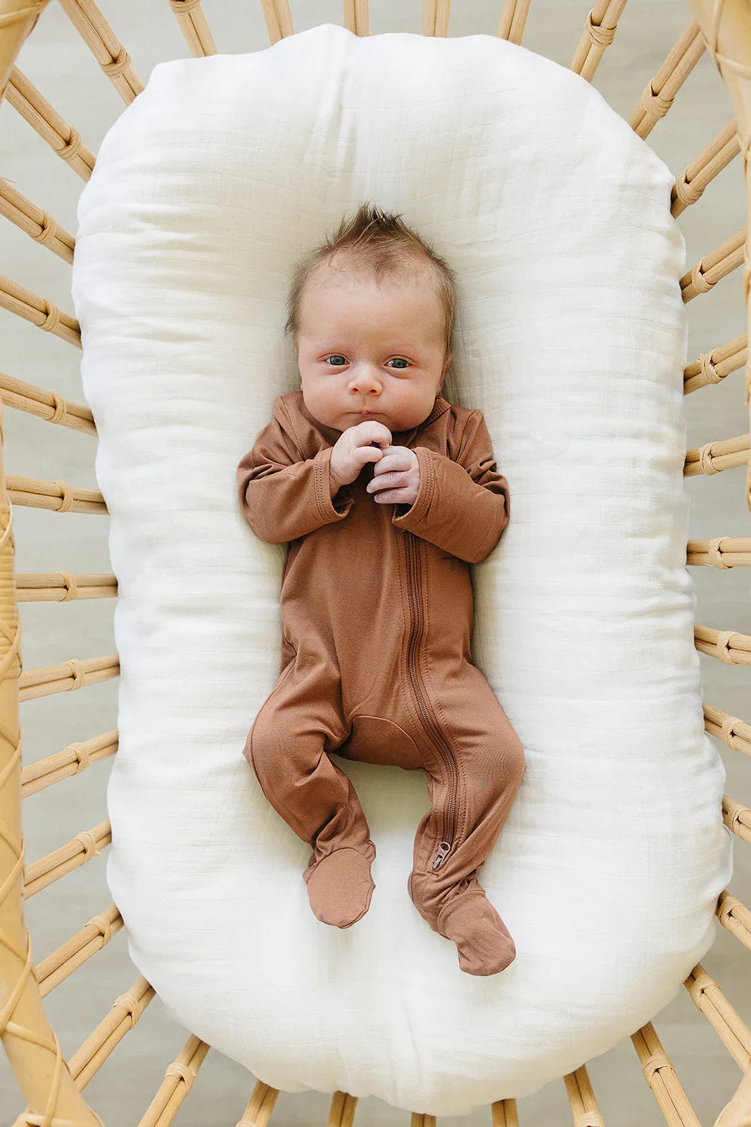 Rust Bamboo Footed Zipper - BIG FRENCHIES