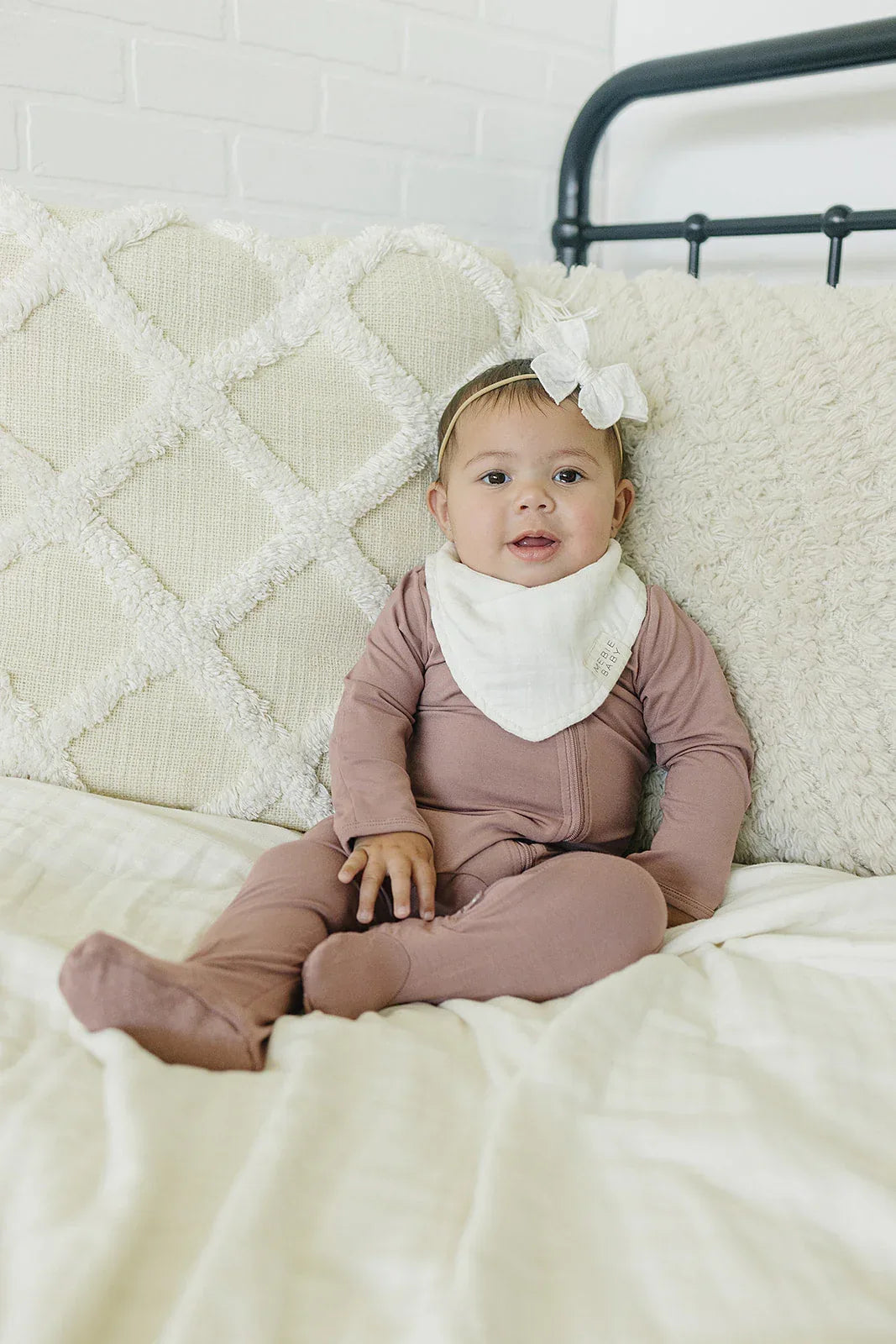 Cream Muslin Bib - BIG FRENCHIES