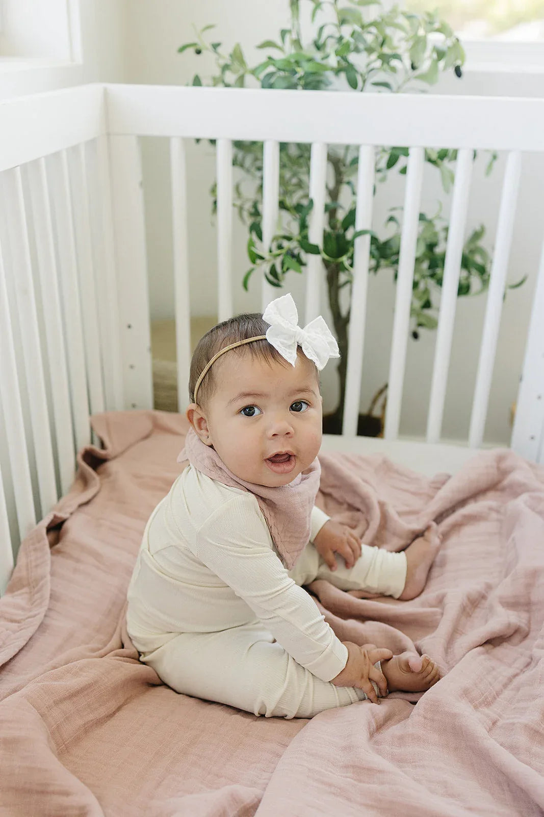 Dusty Rose Muslin Quilt - BIG FRENCHIES