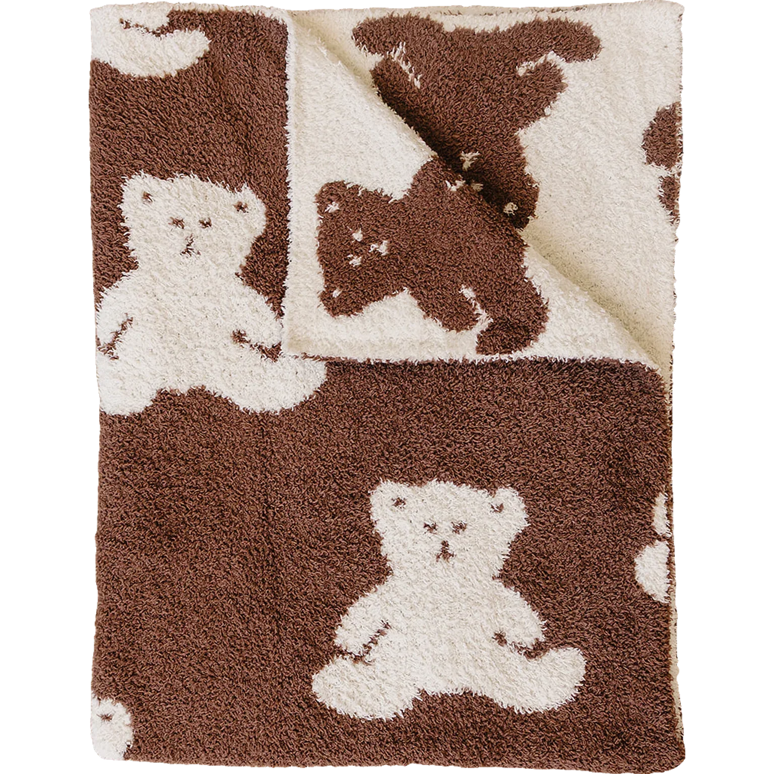 Teddy Bear Plush Blanket - BIG FRENCHIES