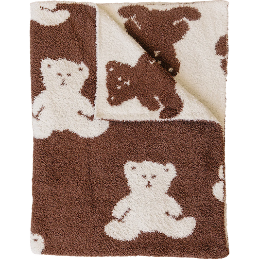 Teddy Bear Plush Blanket - BIG FRENCHIES