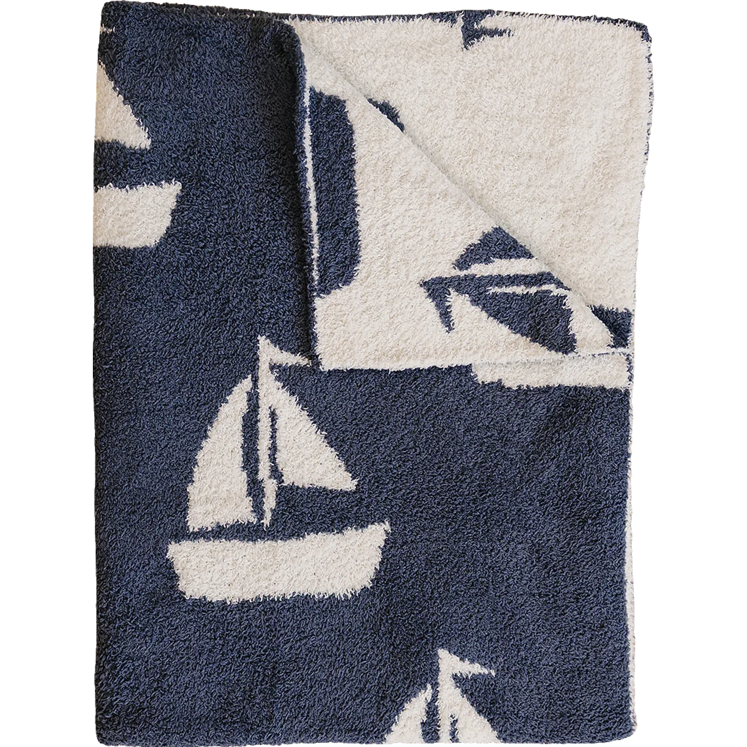 Sailboat Plush Blanket - BIG FRENCHIES
