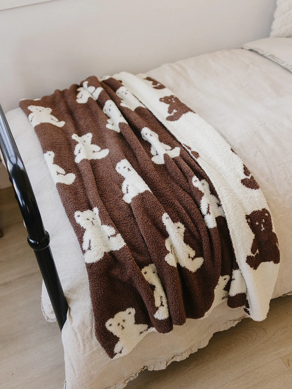 Teddy Bear Plush Blanket - BIG FRENCHIES
