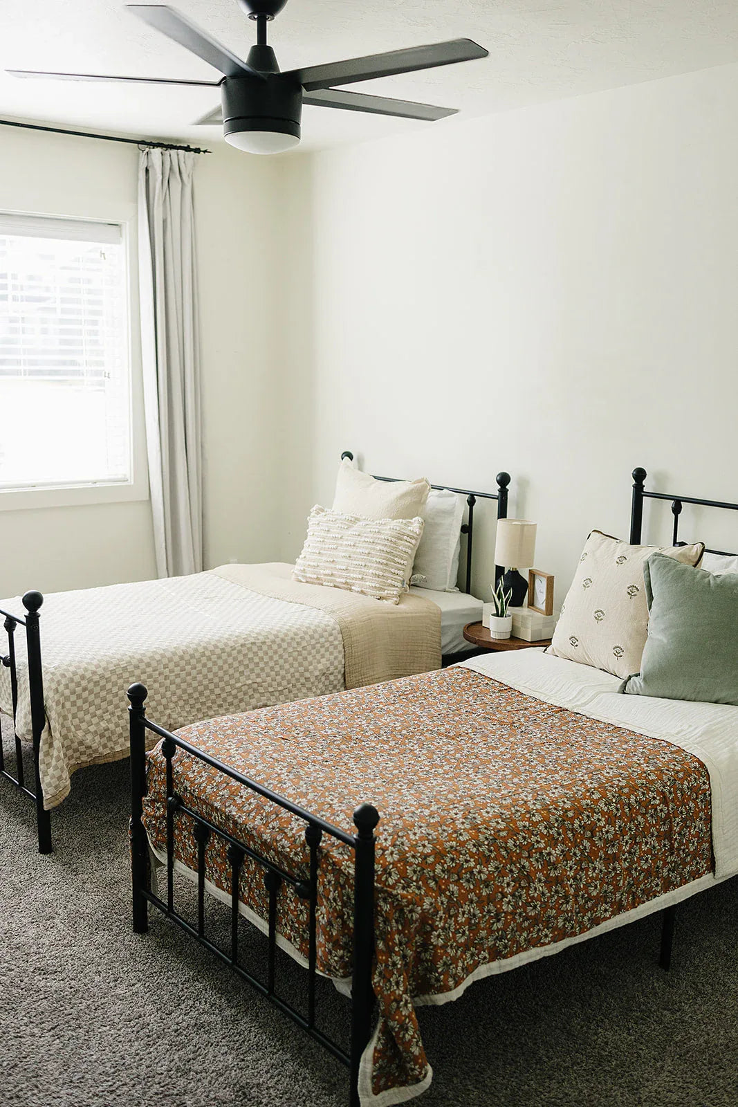 Magnolia Floral Twin Muslin Quilt - BIG FRENCHIES