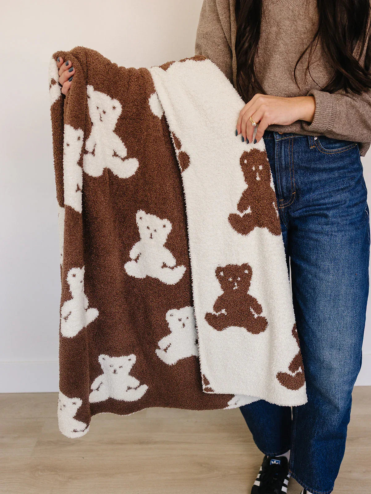 Teddy Bear Plush Blanket - BIG FRENCHIES