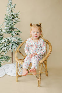 Candy Cane Lane Bamboo Christmas Pajamas - 2pc Set - BIG FRENCHIES