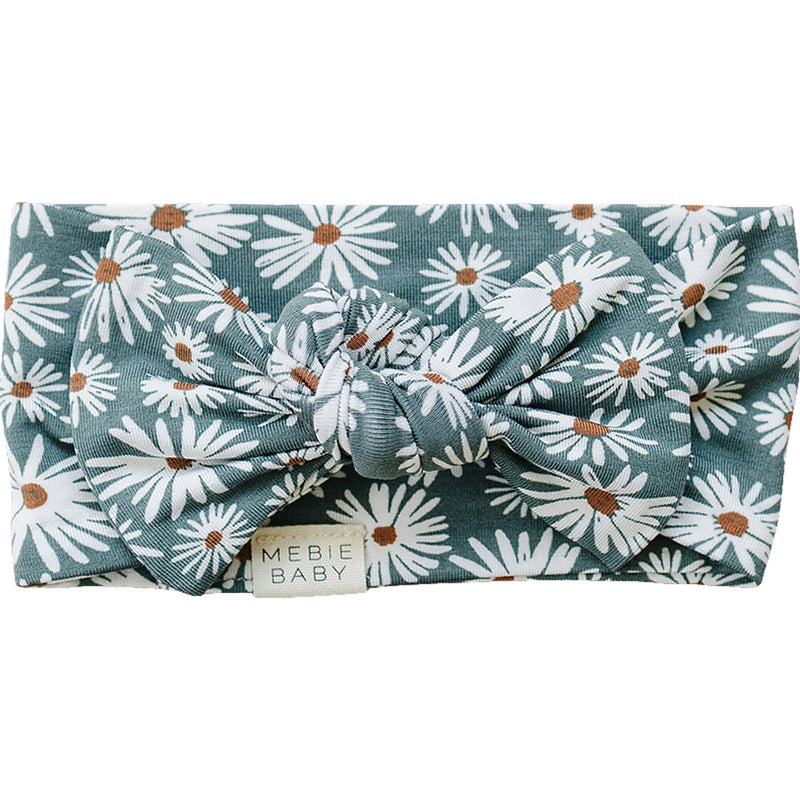 Dark Green Daisy Bamboo Head Wrap - BIG FRENCHIES