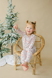Candy Cane Lane Bamboo Christmas Pajamas - 2pc Set - BIG FRENCHIES