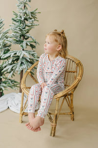 Candy Cane Lane Bamboo Christmas Pajamas - 2pc Set - BIG FRENCHIES