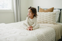 Taupe Checkered Twin Muslin Quilt - BIG FRENCHIES