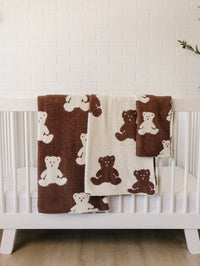 Teddy Bear Plush Blanket - BIG FRENCHIES