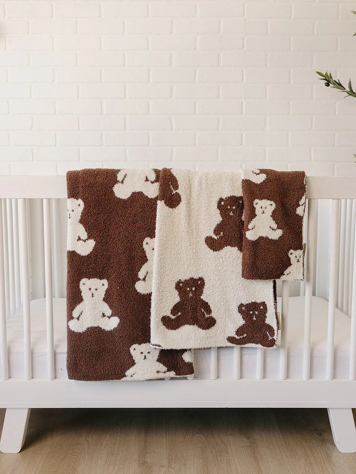 Teddy Bear Plush Blanket - BIG FRENCHIES