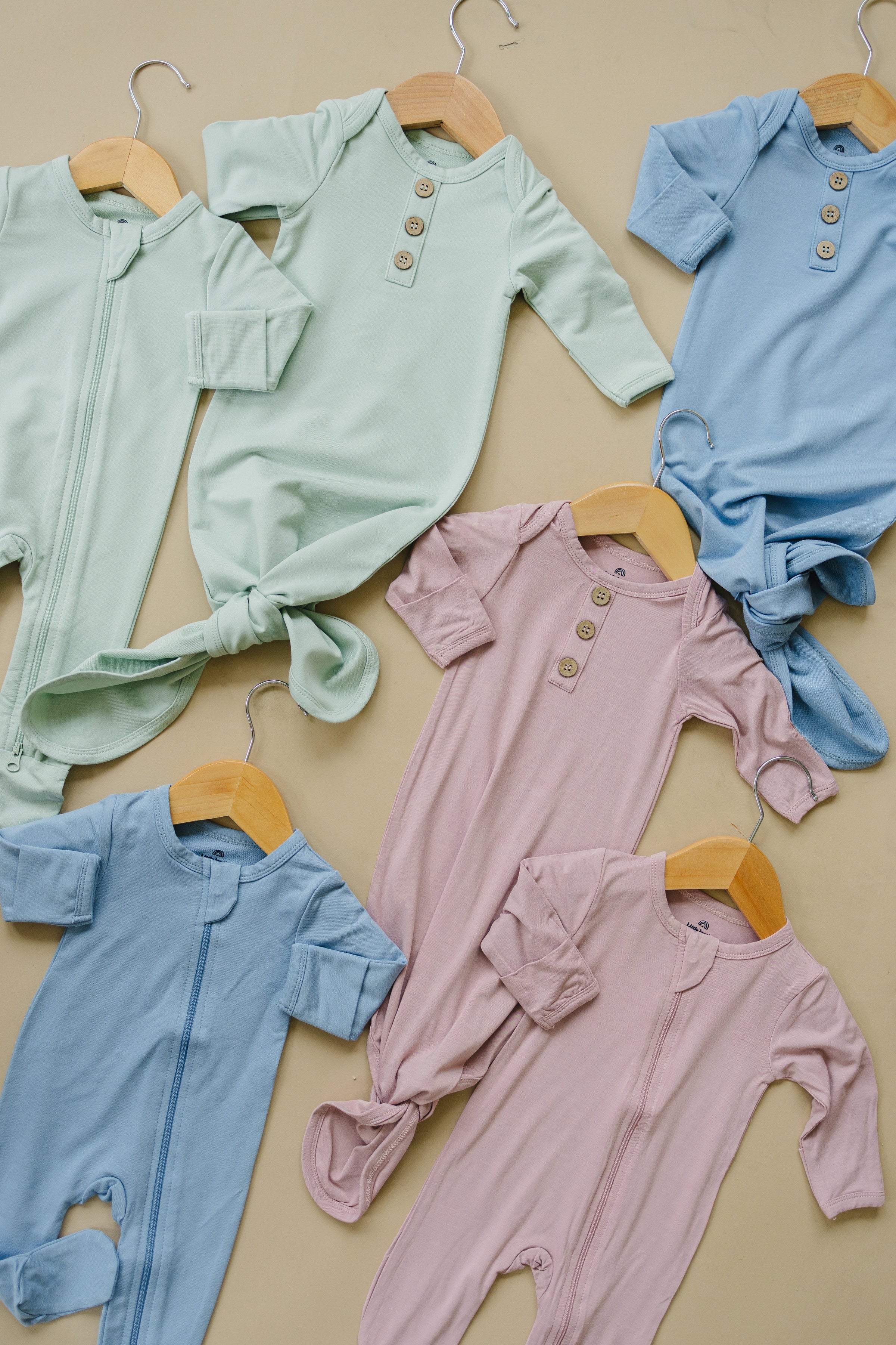 Newborn Bamboo Gown & Hat Set - BIG FRENCHIES