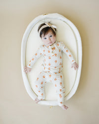 Orange Posie 2pc Bamboo Pajamas for Kids - Sizes Newborn & Up! - BIG FRENCHIES