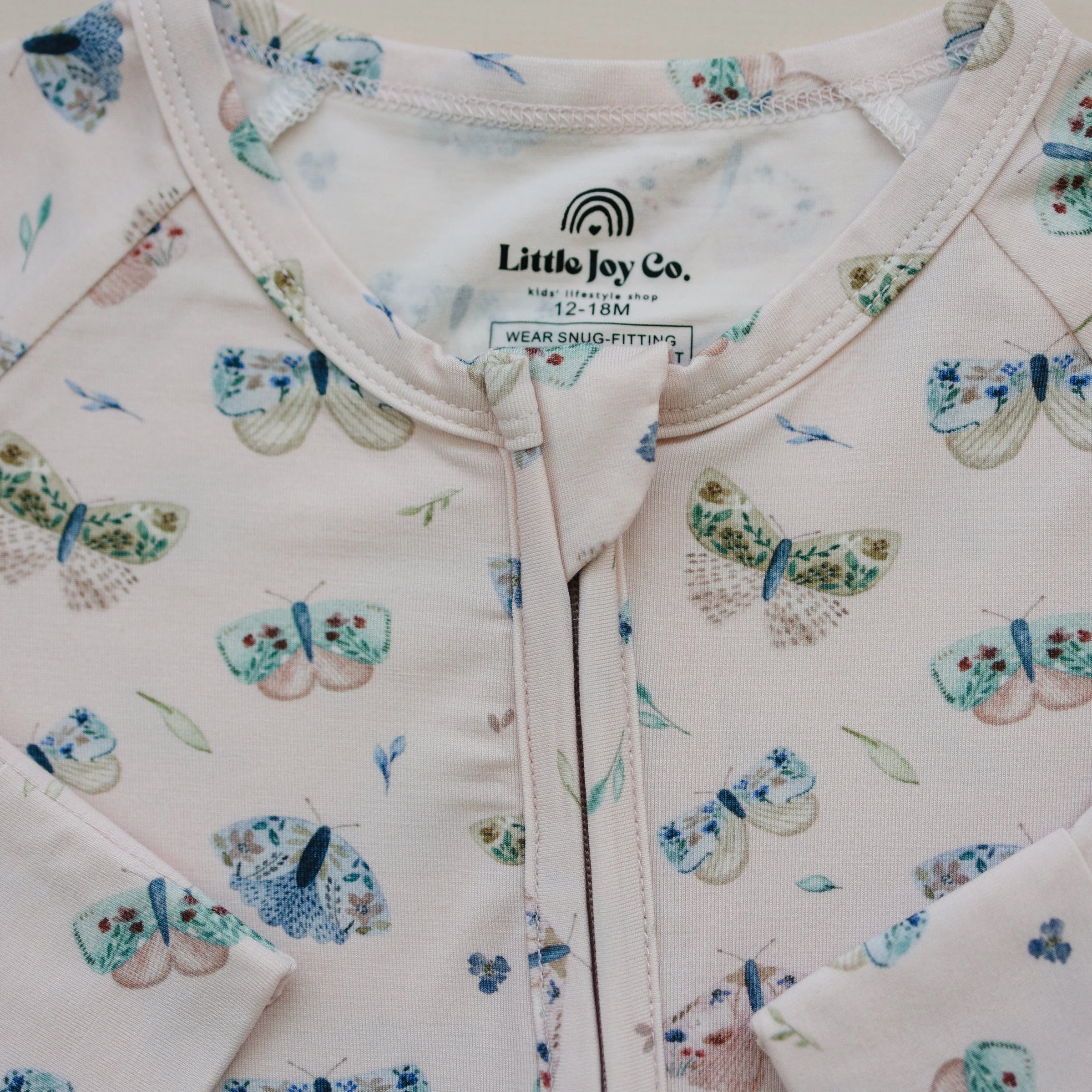 Luna Moths Bamboo Zippy Pajamas - BIG FRENCHIES
