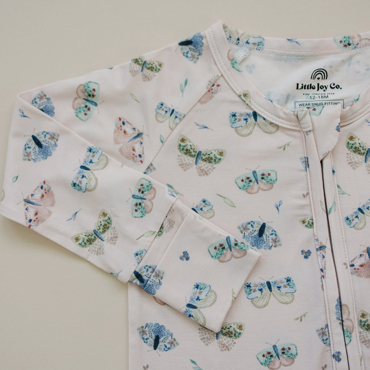 Luna Moths Bamboo Zippy Pajamas - BIG FRENCHIES
