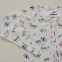 Luna Moths Bamboo Zippy Pajamas - BIG FRENCHIES