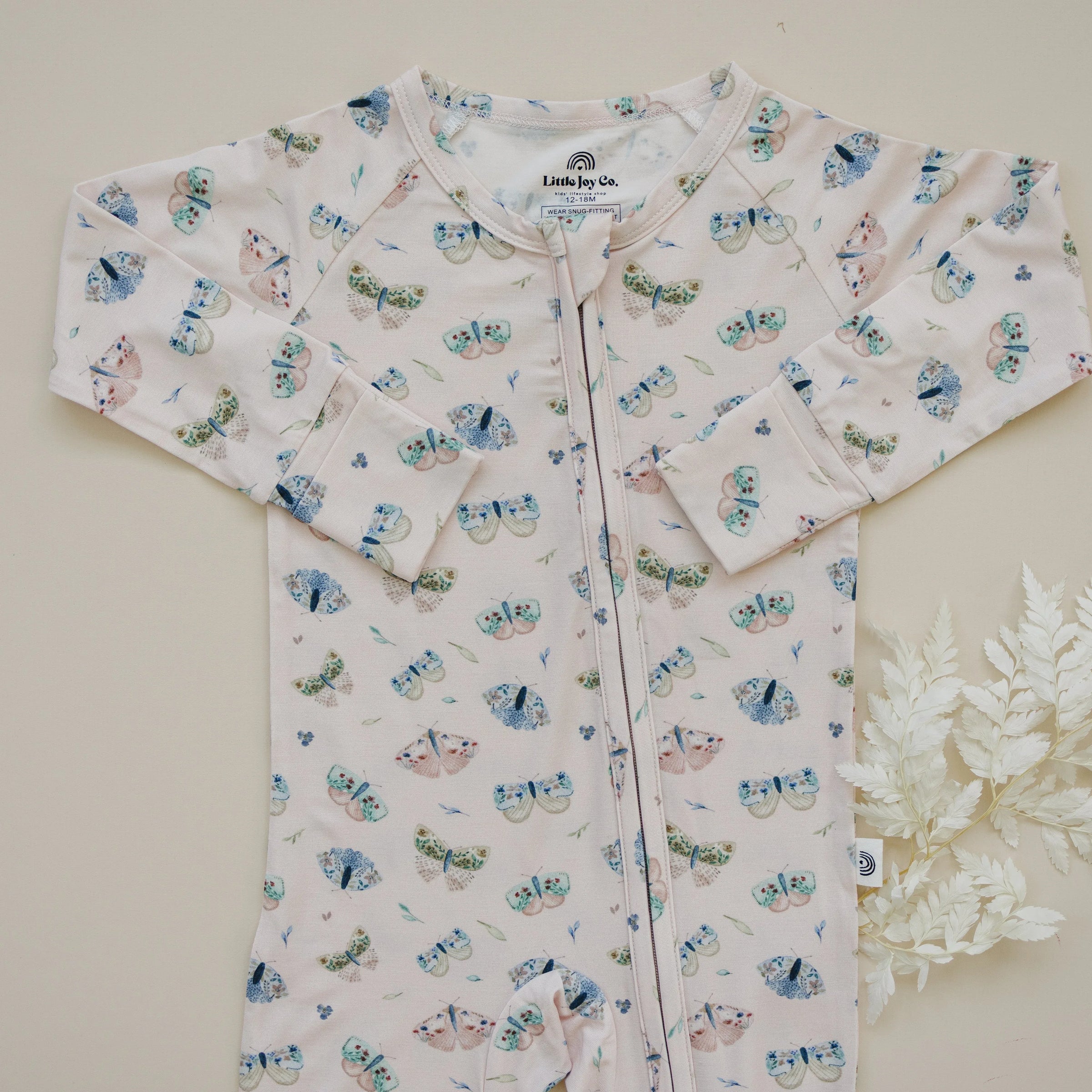 Luna Moths Bamboo Zippy Pajamas - BIG FRENCHIES