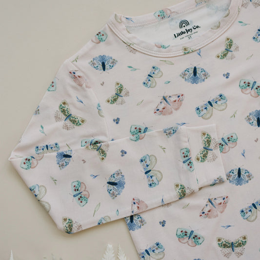Luna Moths 2pc Bamboo Pajamas - BIG FRENCHIES