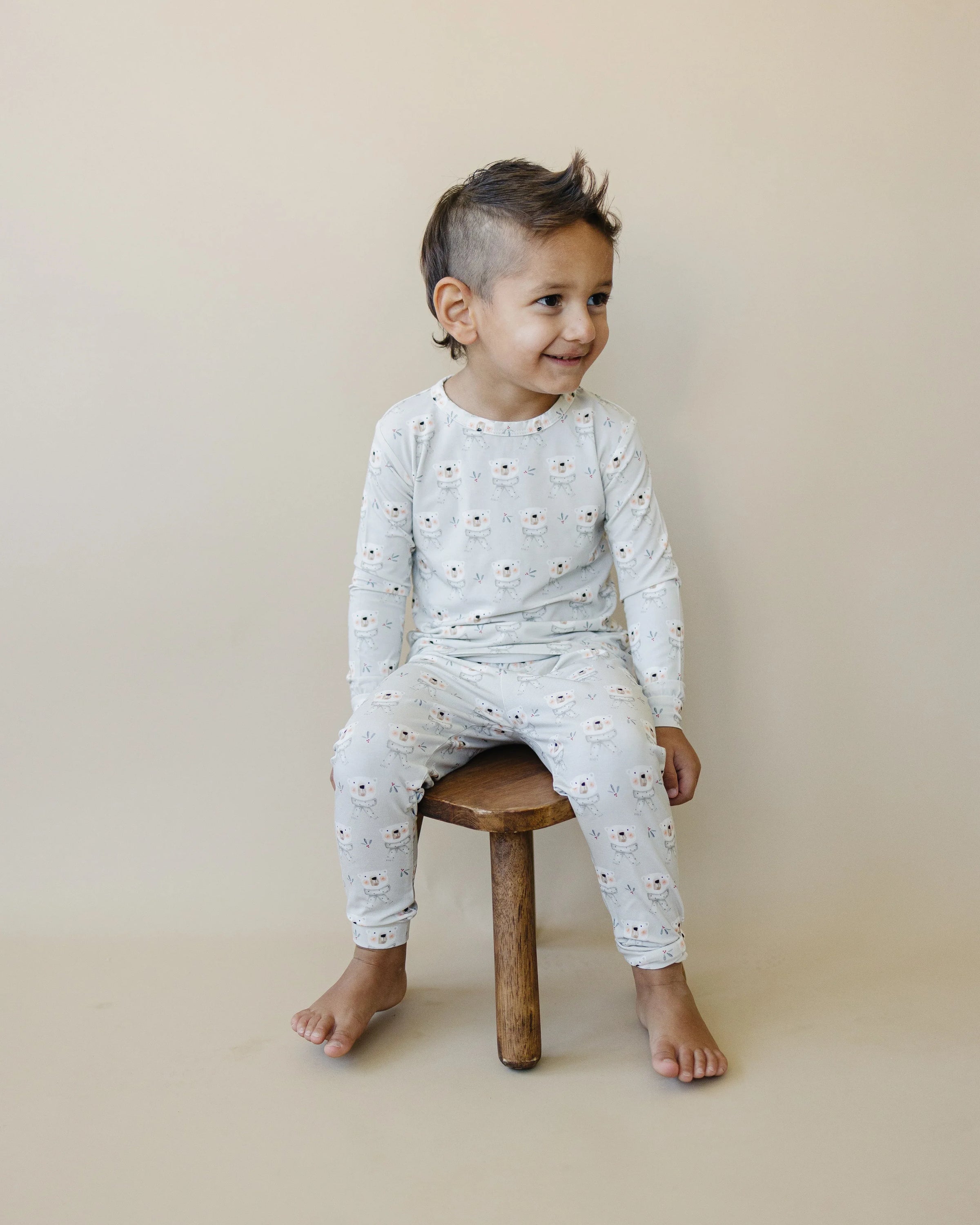 Polar Bear 2pc Bamboo Pajamas - BIG FRENCHIES