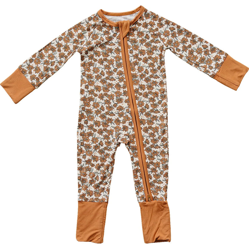 Cream Magnolia Bamboo Zipper - BIG FRENCHIES